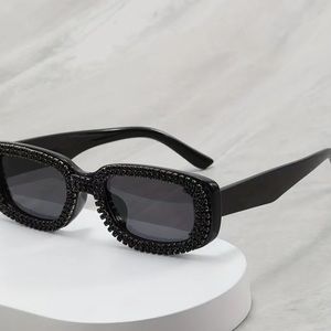 Black Rhinestone Sunglasses